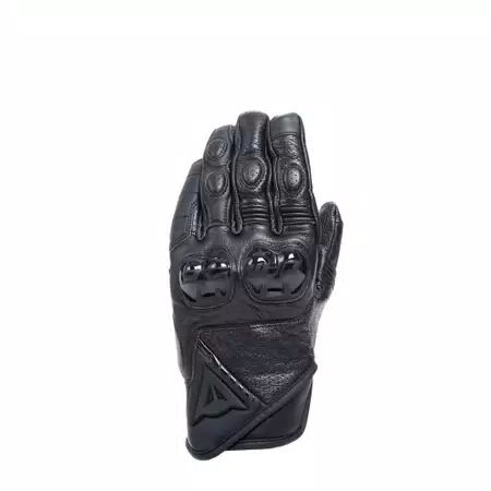 BLACKSHAPE - MEN'S MOTORCYCLE LEATHER GLOVES - BLACK/BLACK - 1