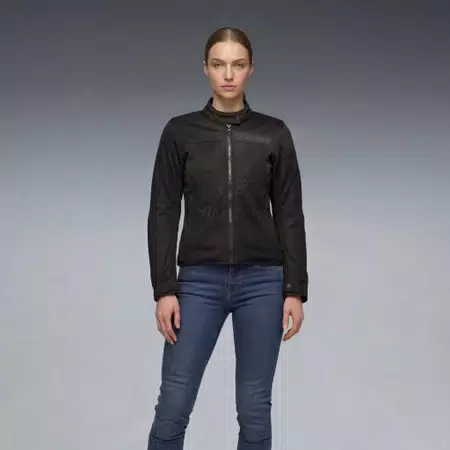 LISBONA AIR TEX - GIACCA MOTO ESTIVA IN TESSUTO DONNA - BLACK - 3