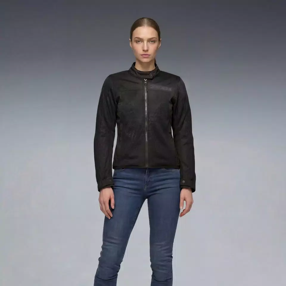 LISBONA AIR TEX - GIACCA MOTO ESTIVA IN TESSUTO DONNA - BLACK - 3