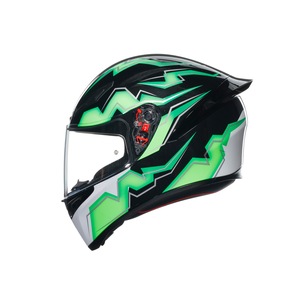 k1-s-kripton-black-green-motorbike-full-face-helmet-e2206 image number 3