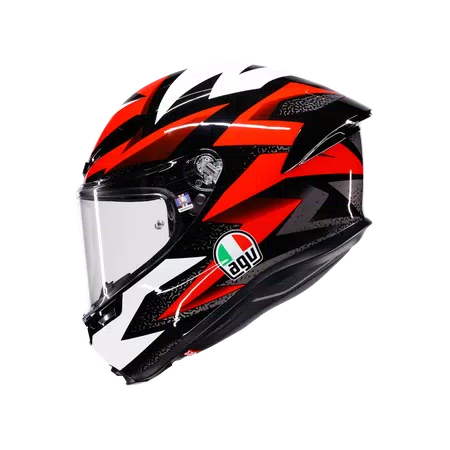 K6 S BRAVEN BLACK/RED/WHITE - MOTORBIKE FULL FACE HELMET DOT (E2206) -  - 4