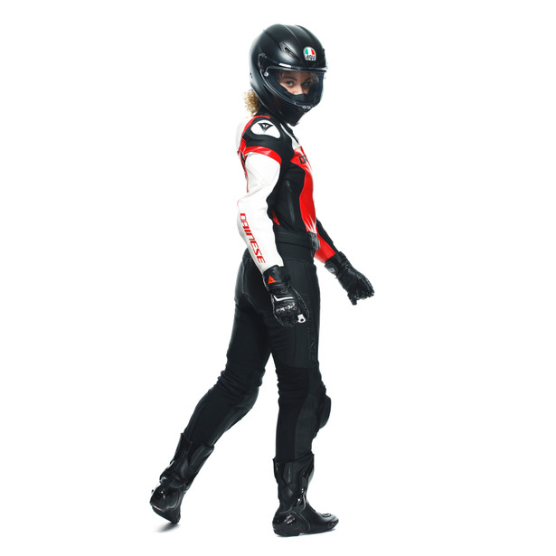 mirage-lady-leather-2pcs-suit-black-lava-red-white image number 31