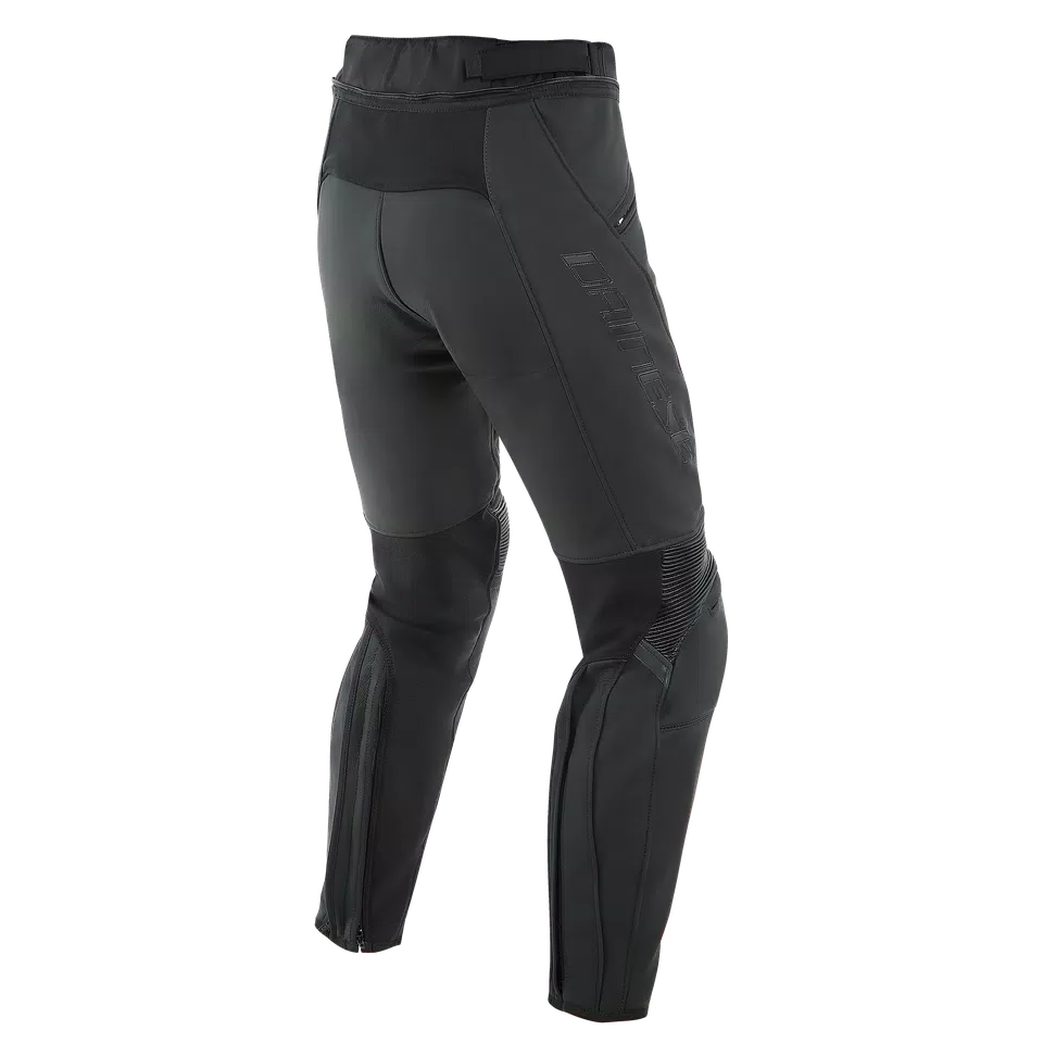 PONY 3 - MEN'S MOTORCYCLE LEATHER PANTS - BLACK-MATT - 2