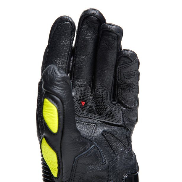 druid-4-guanti-moto-in-pelle-uomo-black-charcoal-gray-fluo-yellow image number 9