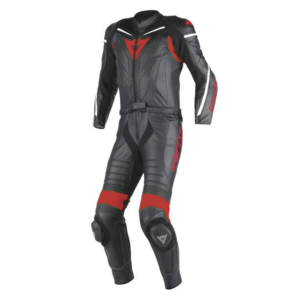 LAGUNA SECA D1 2PCS SUIT BLACK/BLACK/RED- Two Piece Suits