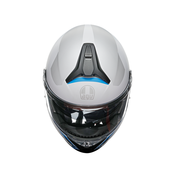 tourmodular-frequency-light-grey-blue-motorbike-flip-up-helmet-e2206 image number 6