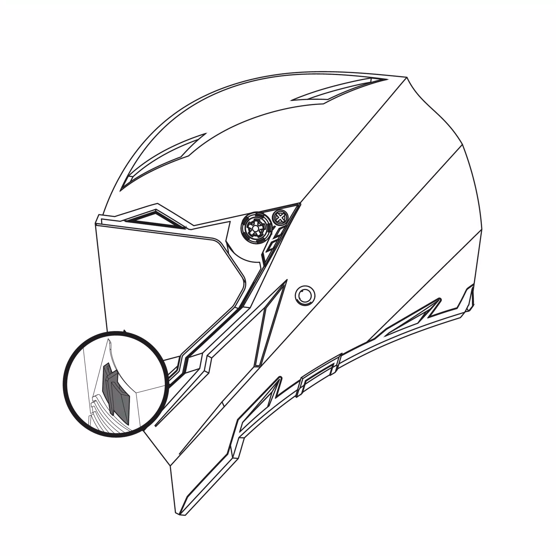 NOSE GUARD AX-8 DUAL EVO/AX-8 EVO NAKED/AX-8