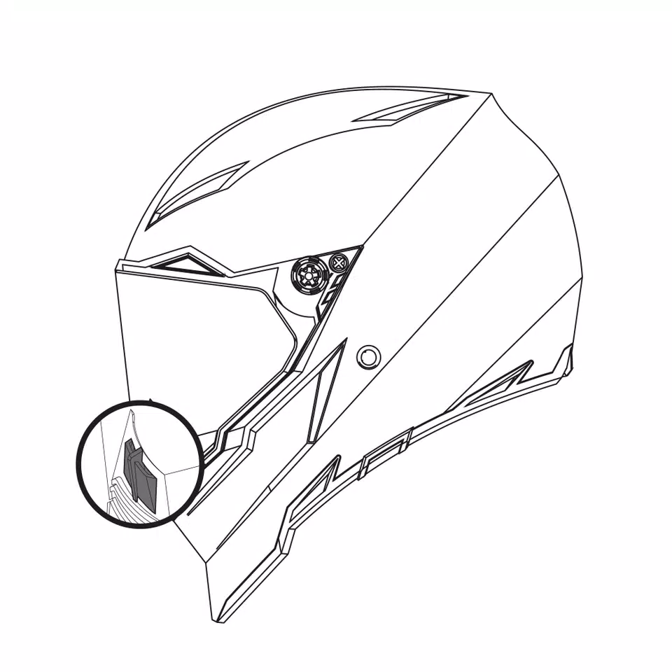 NOSE GUARD AX-8 DUAL EVO/AX-8 EVO NAKED/AX-8 -  - 1