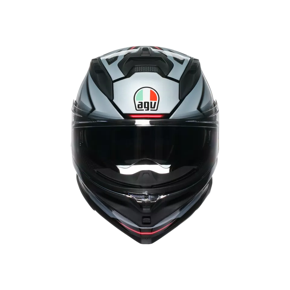 K7 MPLK JAEGER BLACK/SILVER - MOTORBIKE FULL FACE HELMET DOT (E2206) -  - 2