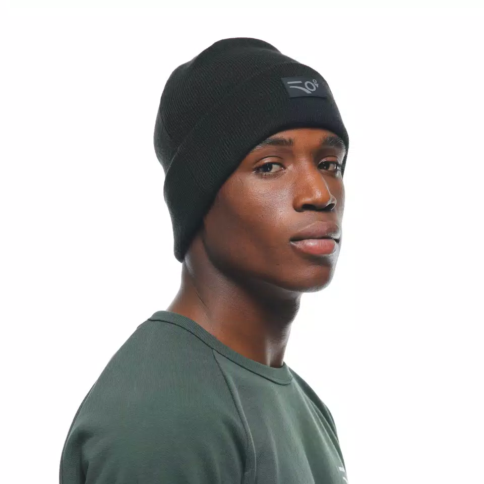 #B03 ANNIVERSARY CUFF BEANIE - BLACK - 3