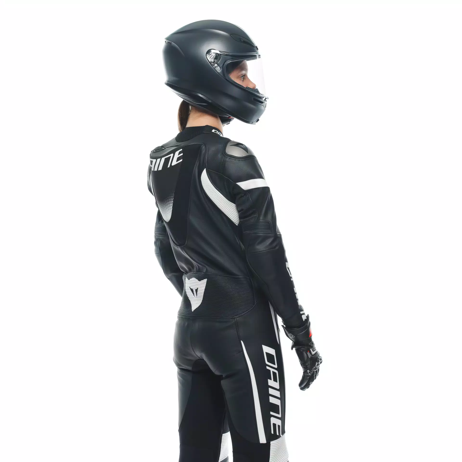 GROBNIK - DAMES MOTORPAK VAN PERFOREERD LEER IN 1 STUK