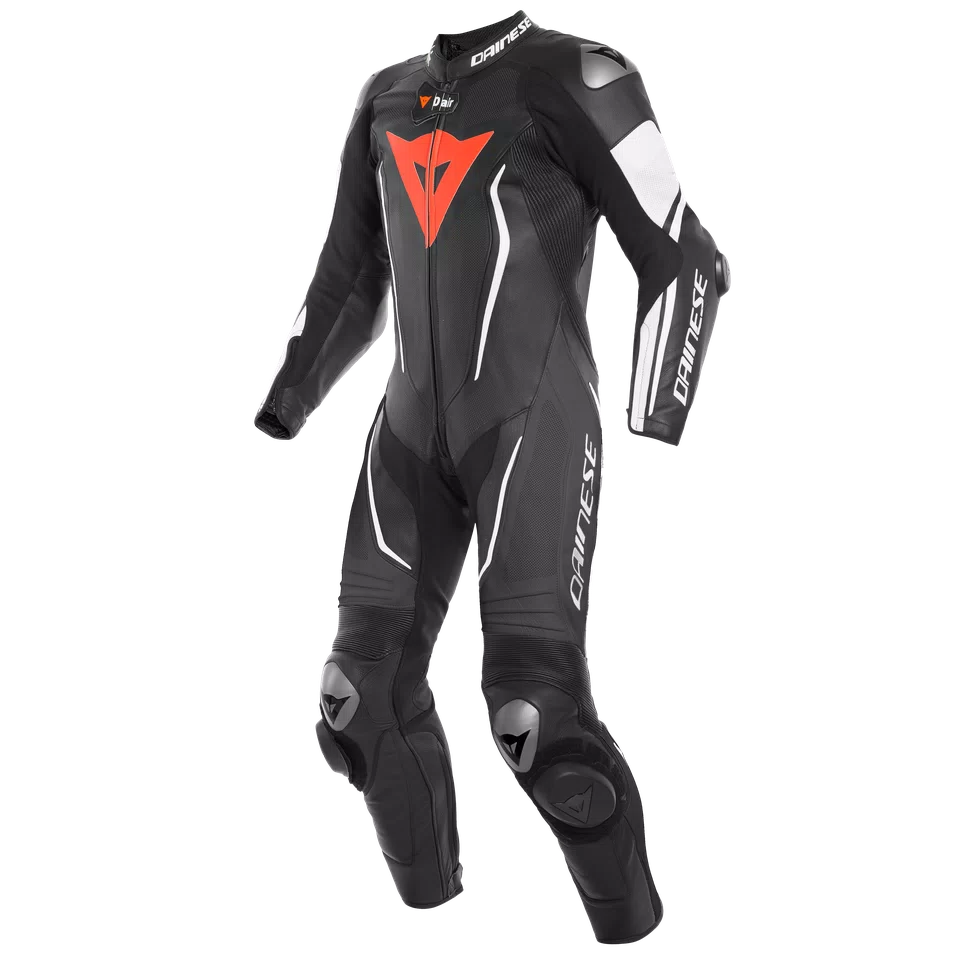 MISANO 2 D AIR PERF. 1PC SUIT BLACK BLACK WHITE Dainese