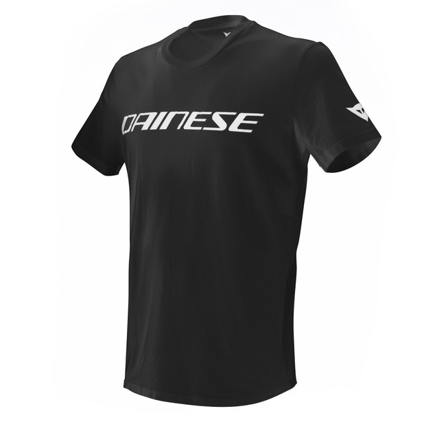 DAINESE T-SHIRT BLACK/WHITE- Camisetas