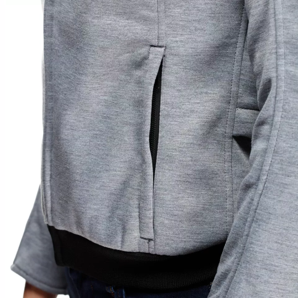 DAEMON-X - FELPA DA MOTO CON PROTEZIONI DONNA - GREY-MELANGE - 11