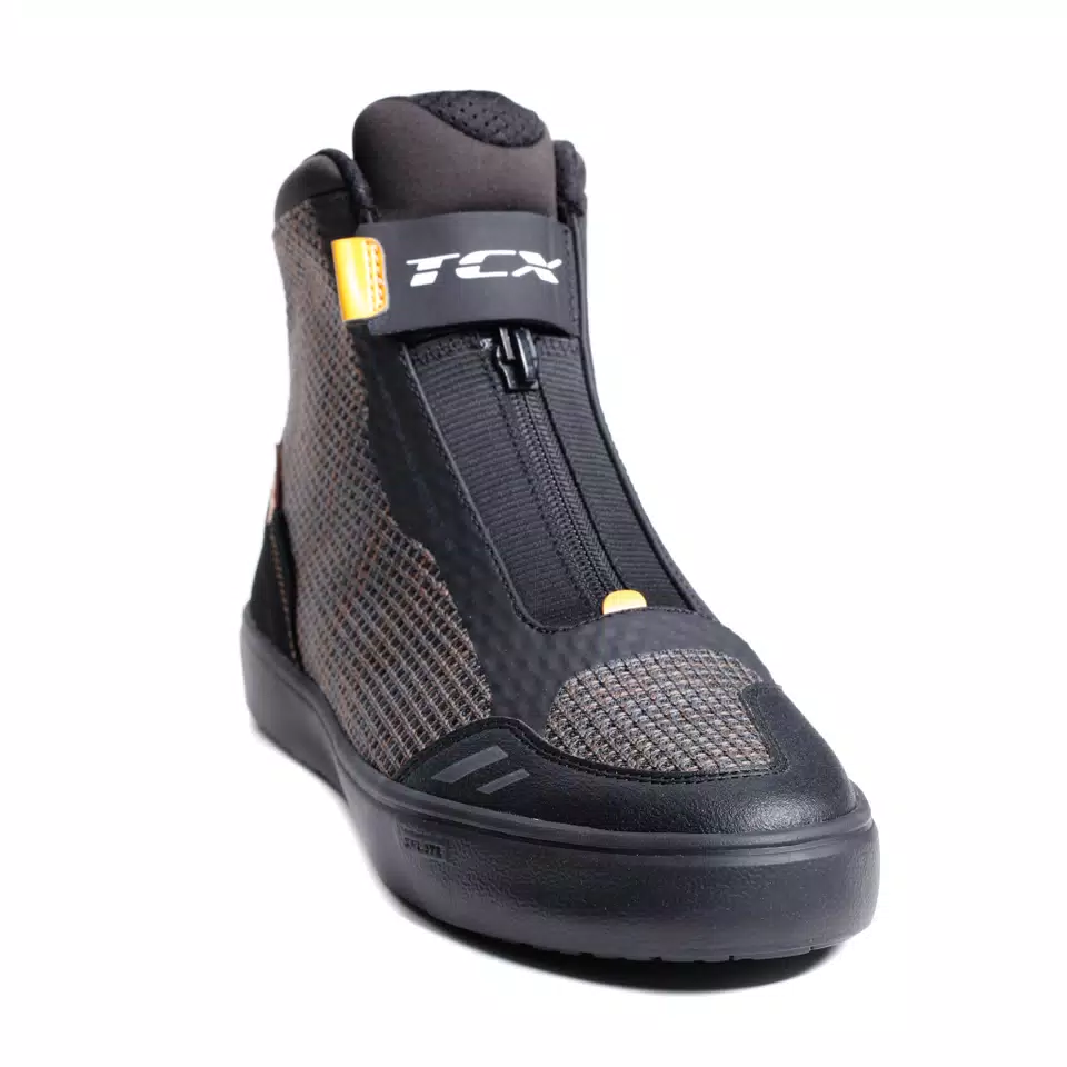 IKASU 2 AIR SUMMER MOTORCYCLE SHOES MEN - BLACK/OCHRE -  - 8