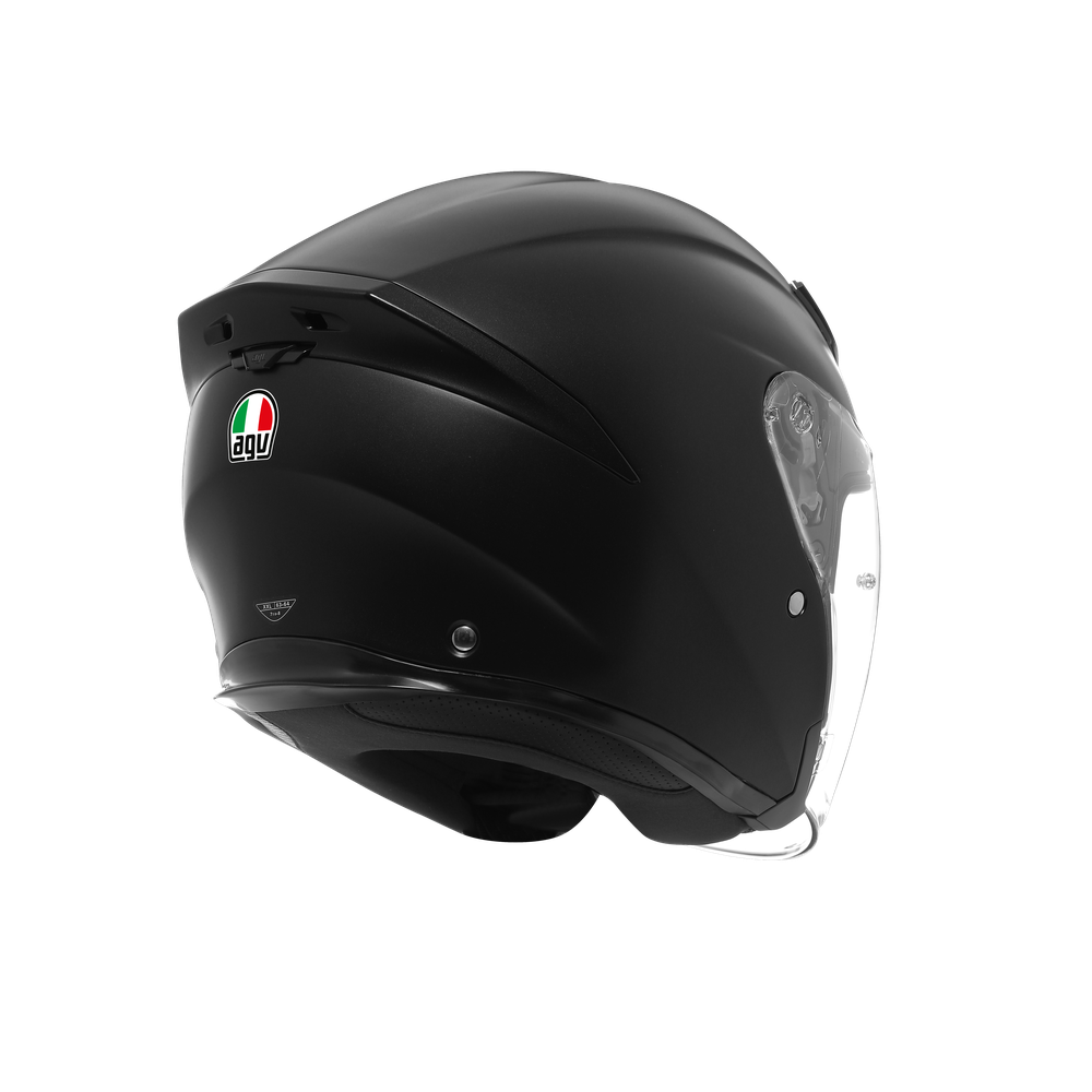 k5-jet-evo-mono-matt-black-motorbike-open-face-helmet-e2206 image number 5