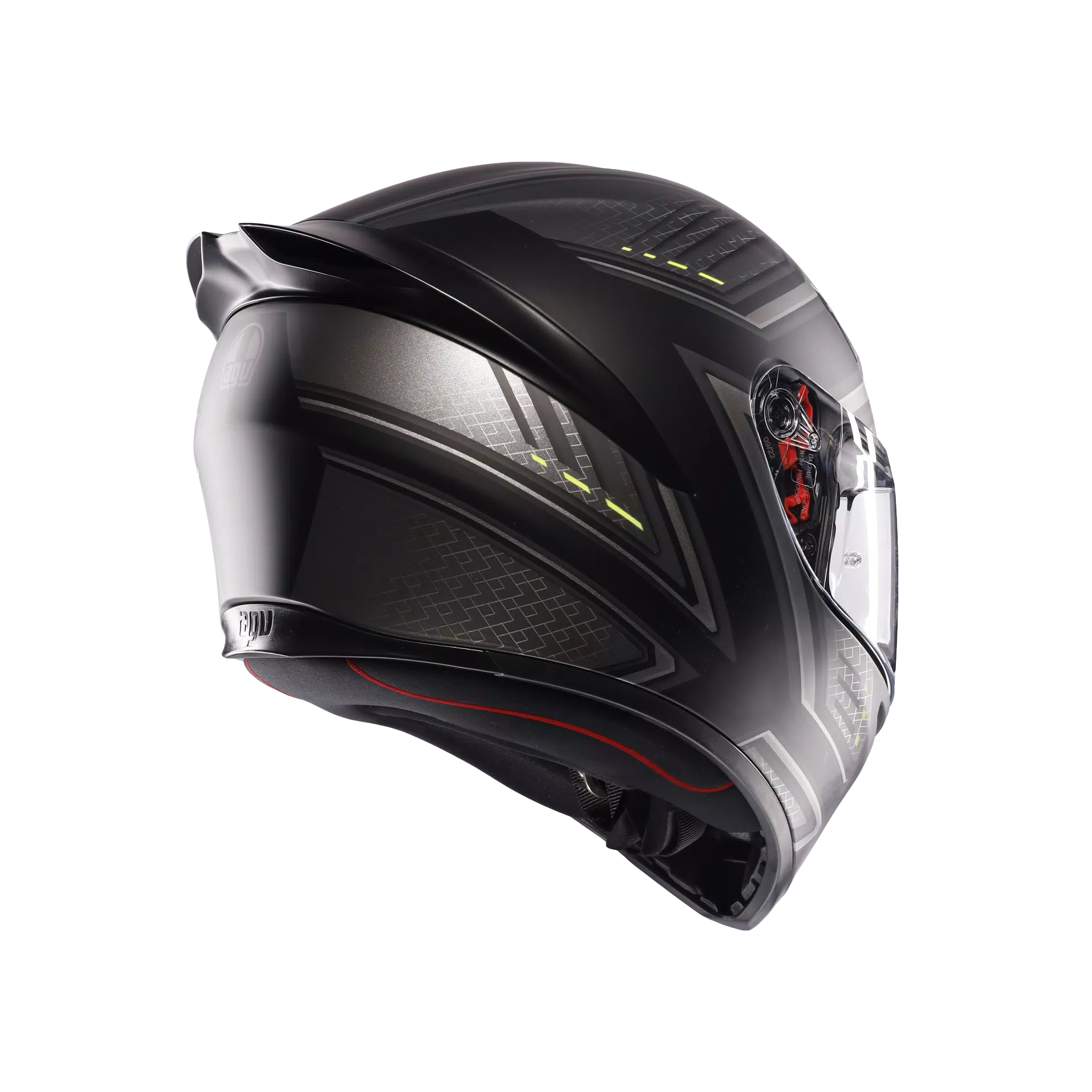 K1 S SLING MATT BLACK/GREY - CASCO MOTO INTEGRALE E2206