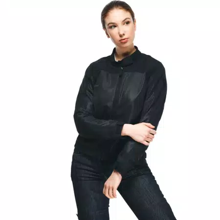 SEVILLA AIR TEX - WOMEN'S SUMMER MOTORCYCLE JACKET IN FABRIC - BLACK/BLACK - 5