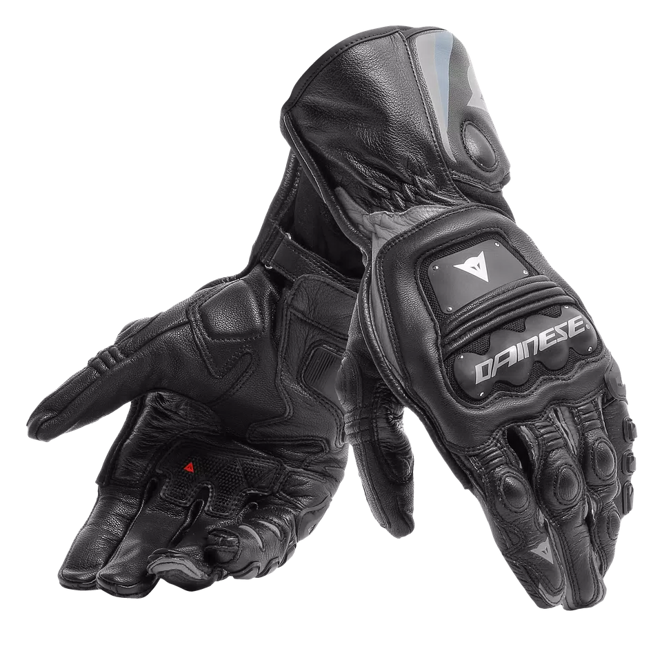 STEEL-PRO - MEN'S MOTORCYCLE LEATHER GLOVES | BLACK