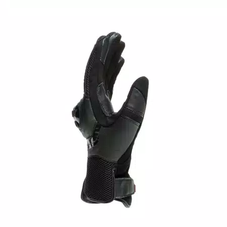 MIG 3 - UNISEX MOTORFIETS LEREN HANDSCHOENEN - BLACK/BLACK - 2