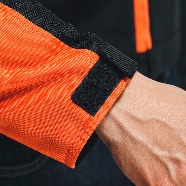 elettrica-air-tex-giacca-moto-in-tessuto-uomo-black-flame-orange-charcoal-gray image number 4