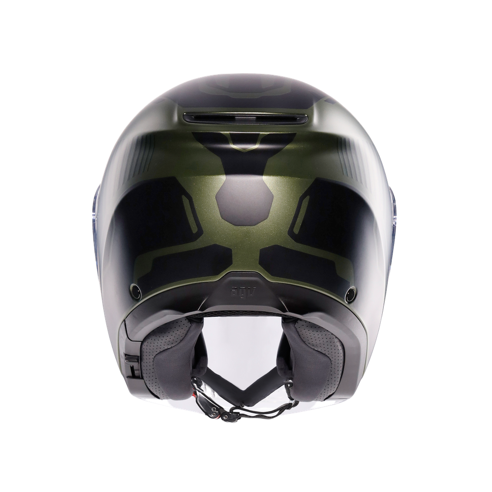 irides-sakai-matt-green-black-casque-moto-jet-e2206 image number 4