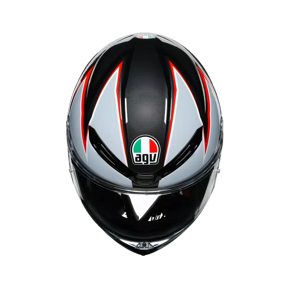 K6 AGV DOT(ECE) MULTI MPLK - FLASH MATT BLACK/GREY/RED | AGV