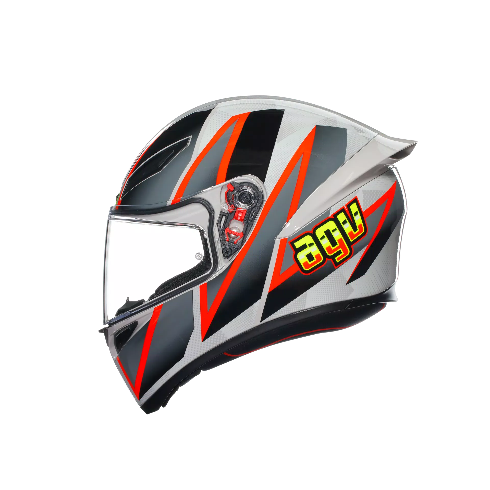 K1 S BLIPPER GREY/RED - CASQUE MOTO INT&Eacute;GRAL E2206