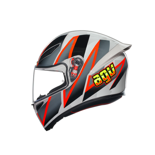 k1-s-blipper-grey-red-motorbike-full-face-helmet-e2206 image number 3