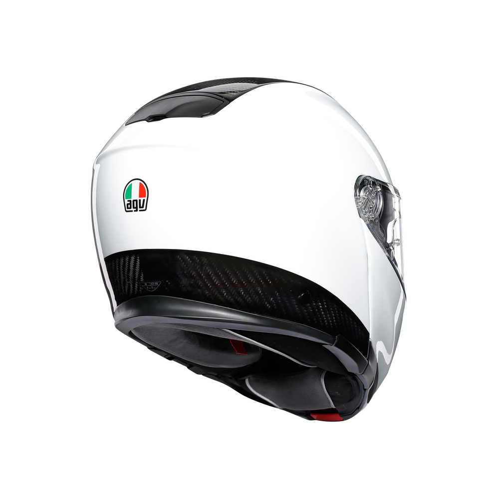 sportmodular-carbon-white-motorbike-flip-up-helmet-e2205 image number 4