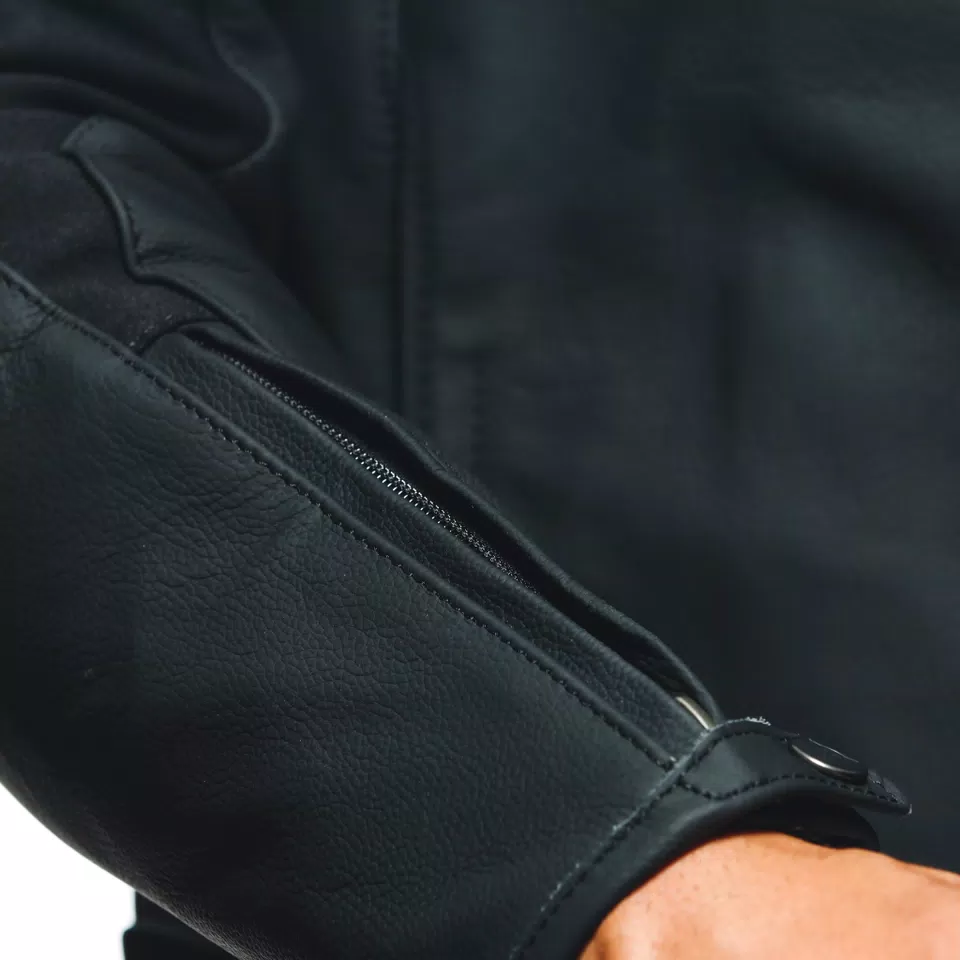 RAZON 2 - MEN'S MOTORCYCLE LEATHER JACKET - BLACK - 11