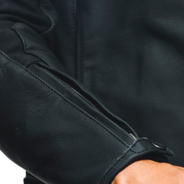 razon-2-giacca-moto-in-pelle-uomo-black image number 10