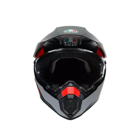 AX9 REFRACTIVE ADV MATT CARBON/RED - MOTORBIKE FULL FACE HELMET E2205 -  - 2
