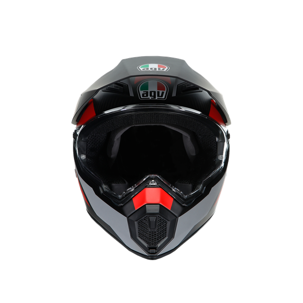 ax9-refractive-adv-matt-carbon-red-motorbike-full-face-helmet-e2205 image number 1