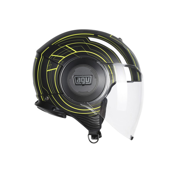 Casco para moto L Amarillo//Negro AGV Fluid E2205