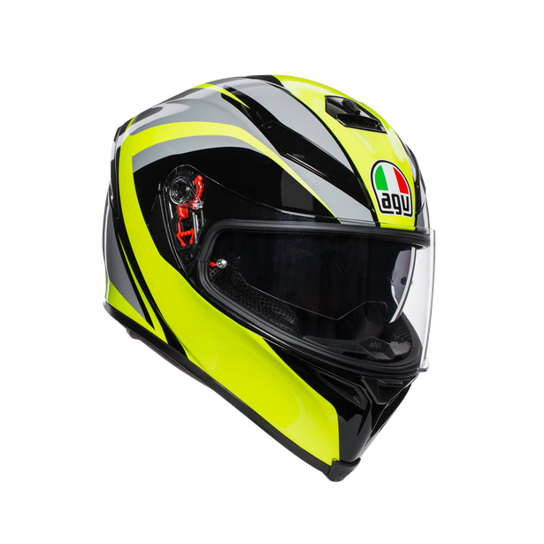 K-5 S MULTI ECE DOT - TYPHOON BLACK/GREY/YELLOW FLUO - K-5 S