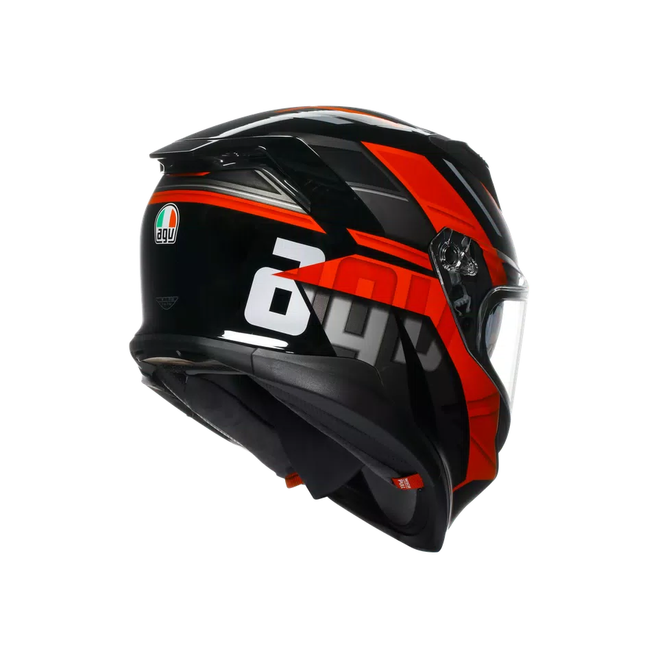 K7 MPLK TAURAX BLACK/RED - MOTORBIKE FULL FACE HELMET DOT (E2206) -  - 6