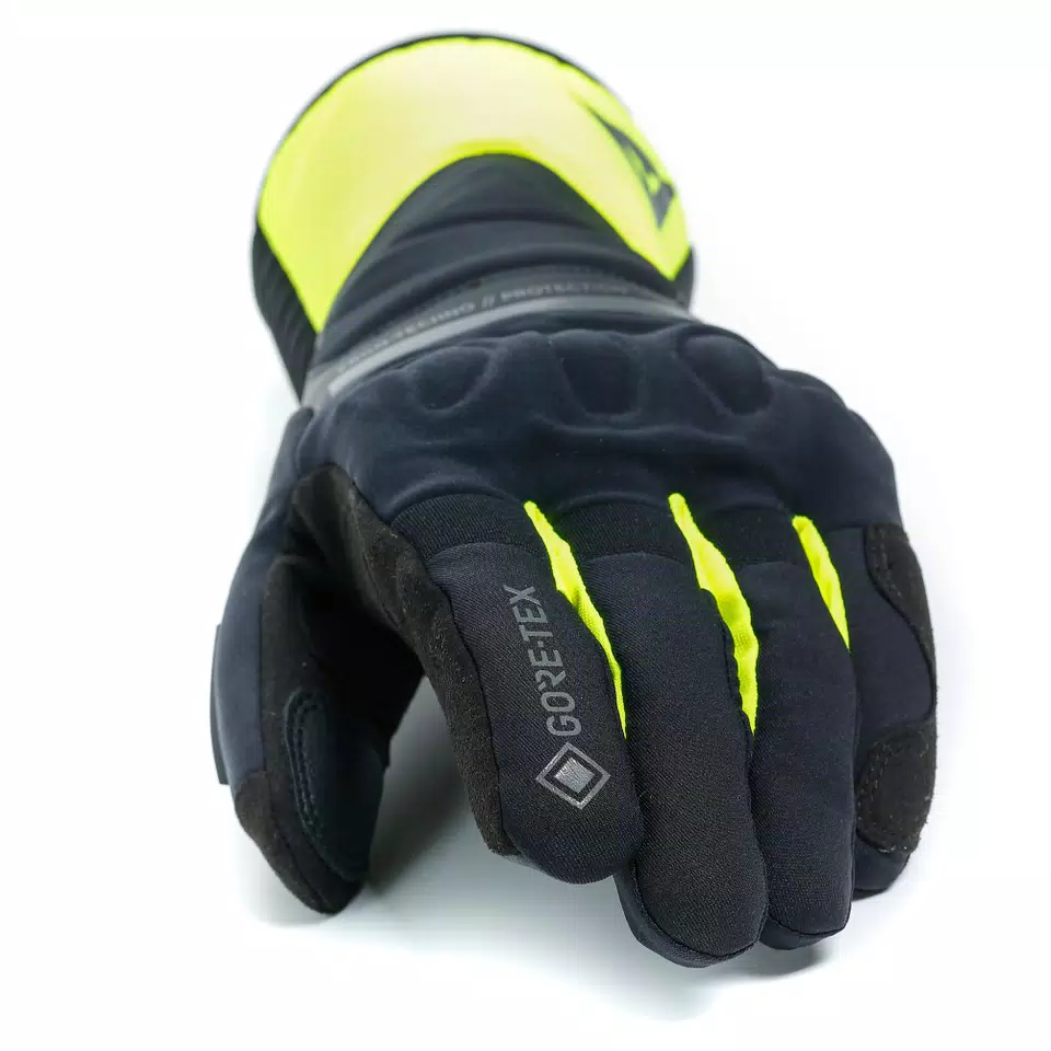 NEMBO GORE-TEX® GLOVES+GORE GRIP TECHNOLOGY - BLACK/FLUO-YELLOW - 9