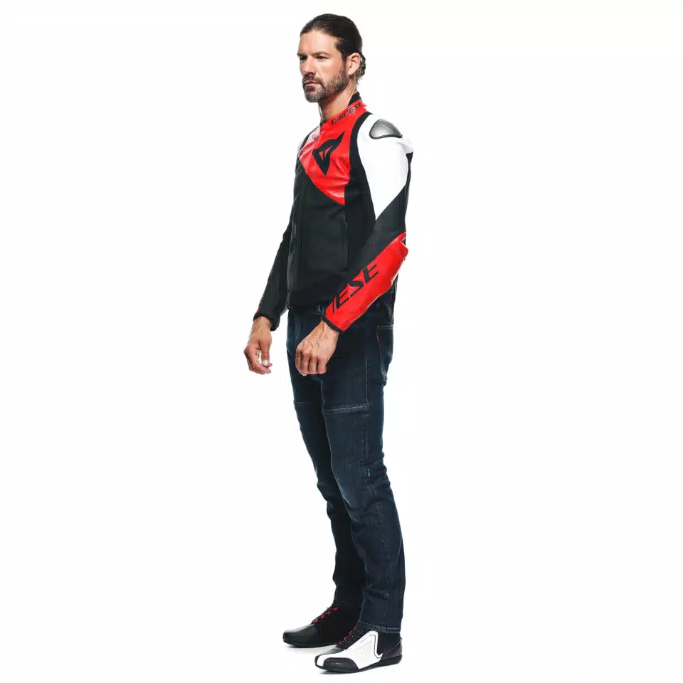 SPORTIVA - MEN'S MOTORCYCLE PERFORATED LEATHER JACKET -  - 4