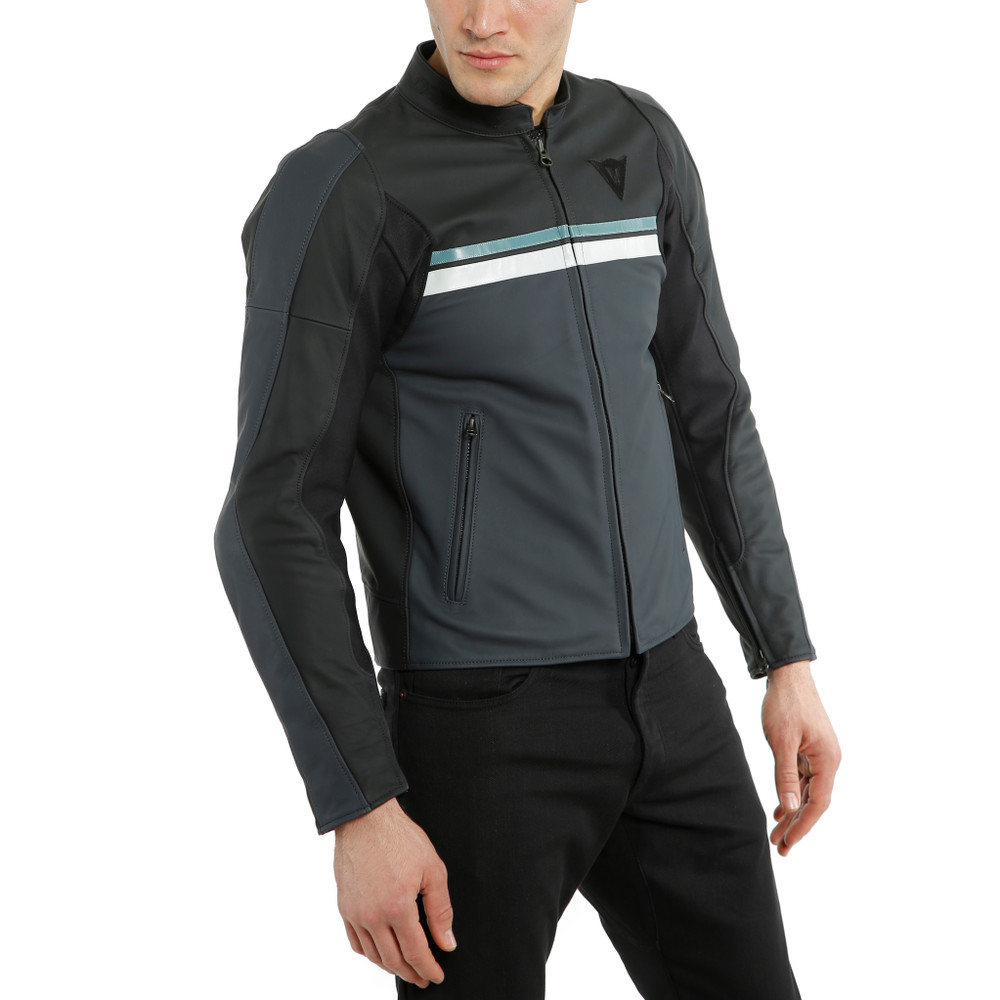 hf-3-giacca-moto-in-pelle-uomo-black-ebony-n-atlantic-glacier-gray image number 7