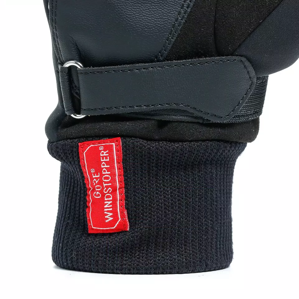 COIMBRA UNISEX WINDSTOPPER GLOVES - BLACK/BLACK - 7