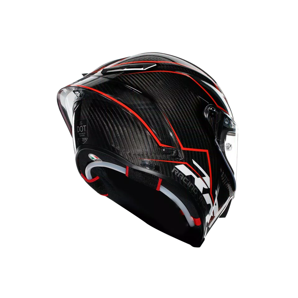 PISTA GP RR PERFORMANTE CARBON/RED - MOTORBIKE FULL FACE HELMET E2206 DOT -  - 6