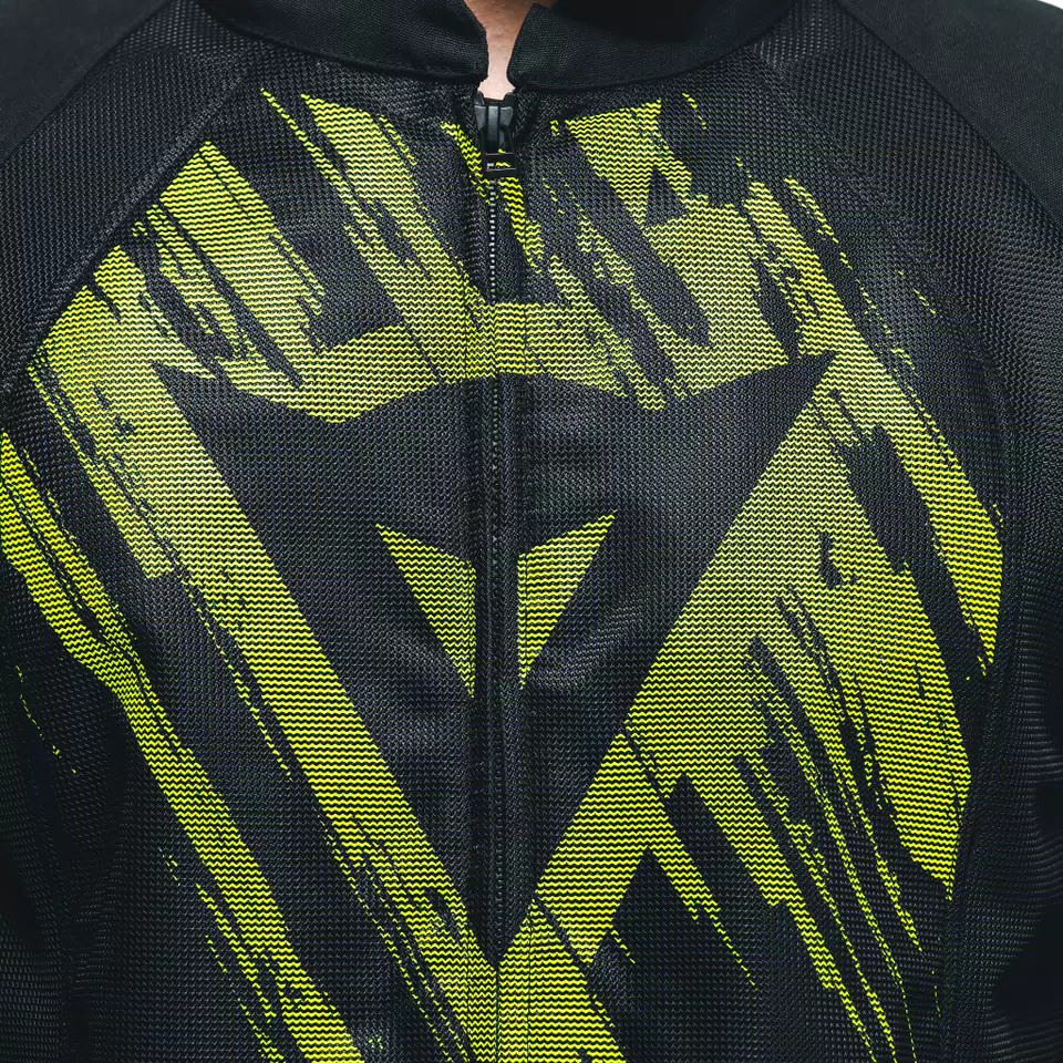 HEROSPHERE AIR - MEN SUMMER MOTORCYCLE JACKET - BLACK/FLUO YELLOW TARMAC - 6