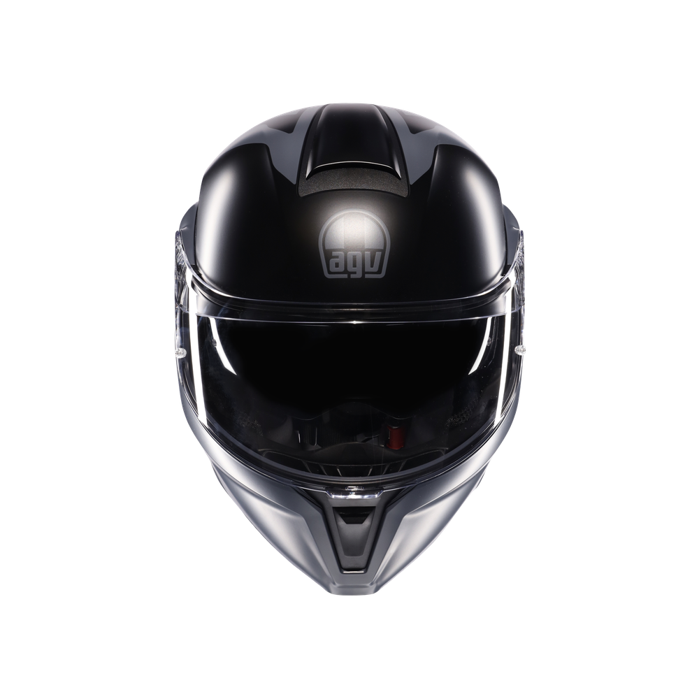 streetmodular-resia-matt-black-grey-casco-moto-modular-e2206 image number 1