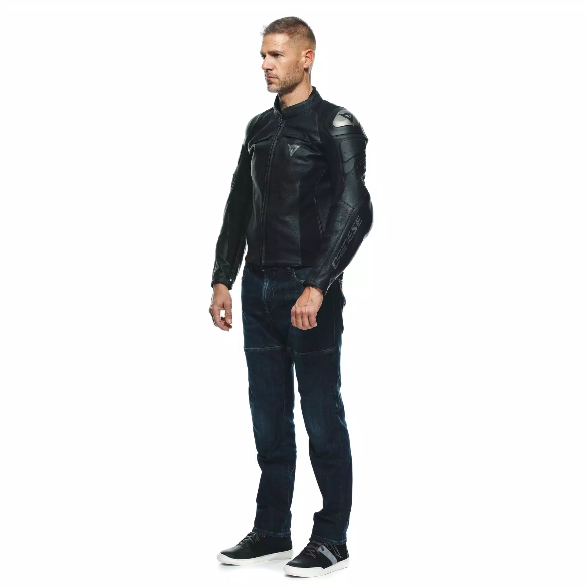 ESSENTIAL RACING LEATHER PERF. JACKET