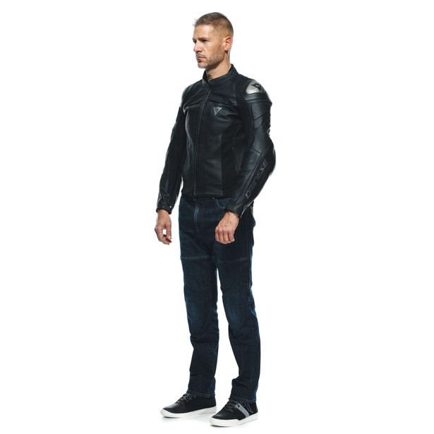 essential-racing-leather-perf-jacket-black-anthracite image number 3