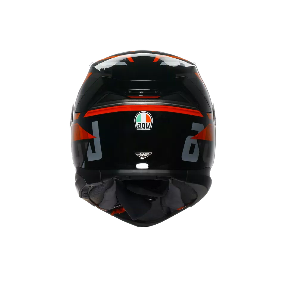 K7 MPLK TAURAX BLACK/RED - MOTORBIKE FULL FACE HELMET DOT (E2206) -  - 5