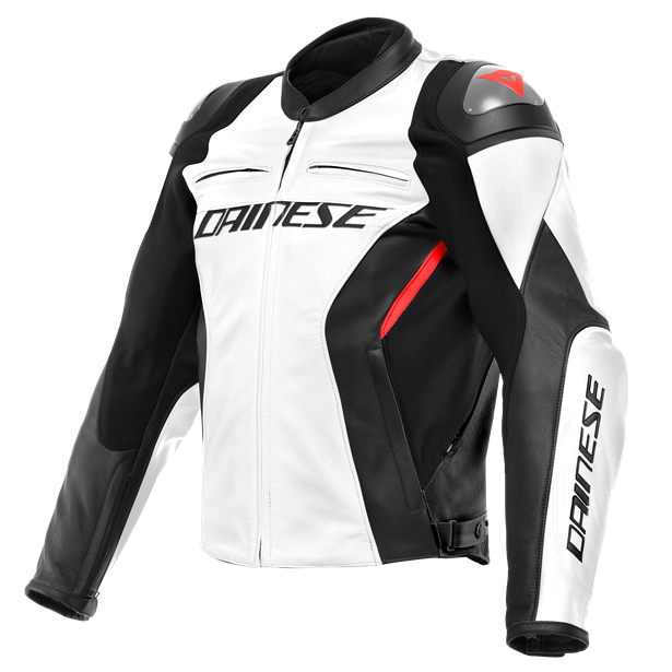 racing-4-leather-jacket-white-black image number 0