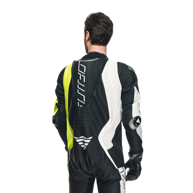 audax-d-zip-1pc-perf-leather-suit-black-yellow-fluo-white image number 7