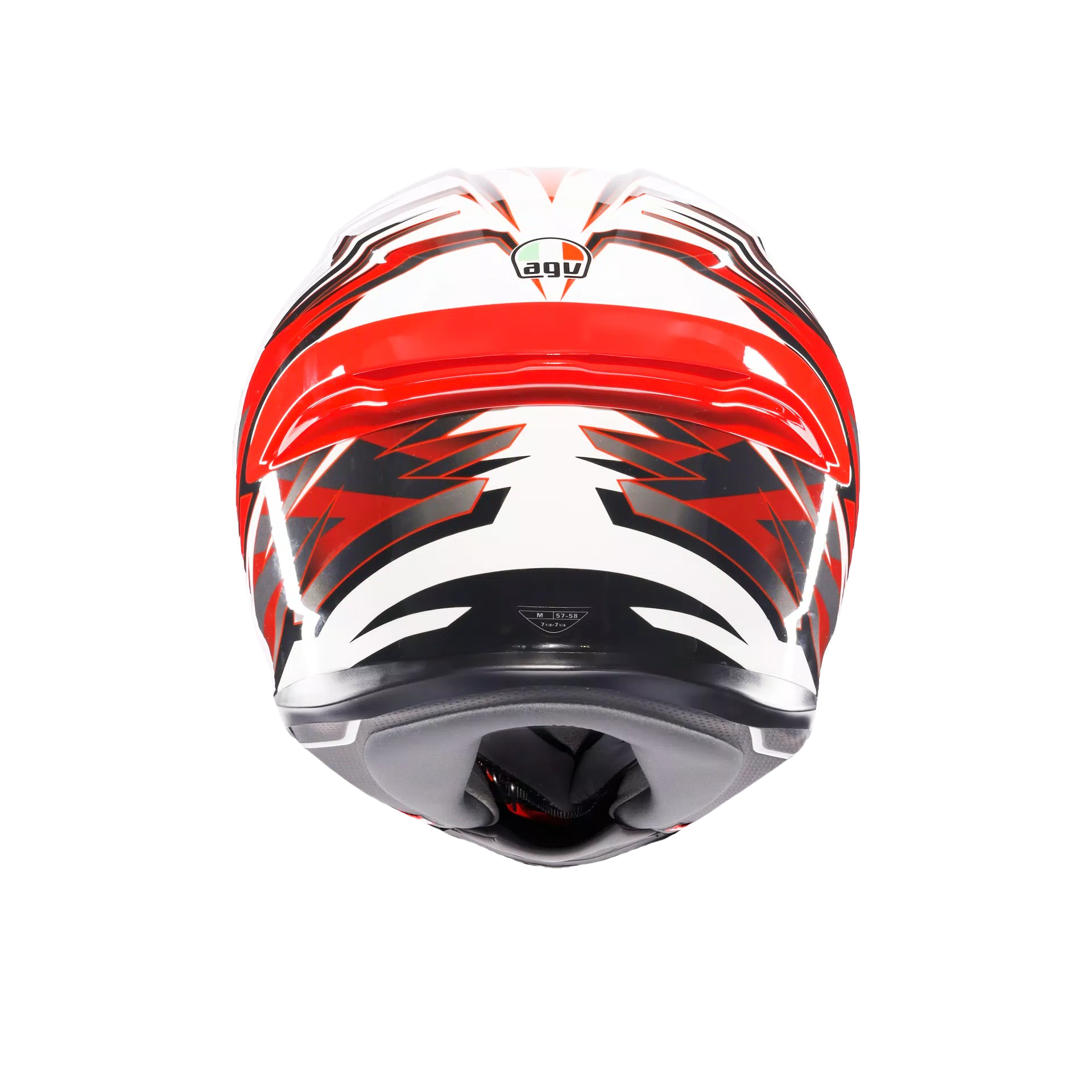 K6 S REEVAL WHITE/RED/GREY - CASQUE MOTO INT&Eacute;GRAL E2206